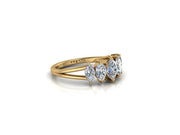 Royal Graduated Five Stones Marquise Diamond Band (1.72cttw.)