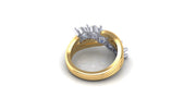 Martinique Two-Tone Diamond Fashion Ring (1.40cttw)