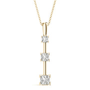 Three Stone Diamond Pendant