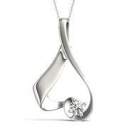 Platinum 7/8 ct tw Solitaire Diamond Pendant