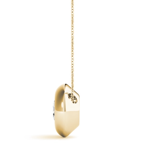 18K Yellow Gold 1 ct tw Solitaire Diamond Pendant