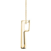 18K Yellow Gold 1 ct tw Three Stone Diamond Pendant
