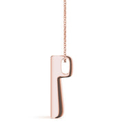 14K Rose Gold 1 ct tw Three Stone Diamond Pendant