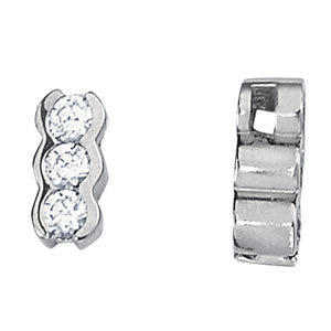 Platinum 1 ct tw Three Stone Diamond Pendant
