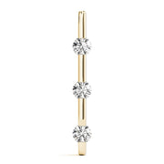 14K Yellow Gold 1 ct tw Three Stone Diamond Pendant