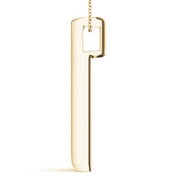 14K Yellow Gold 1/2 ct tw Three Stone Diamond Pendant