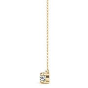 14K Yellow Gold 7/8 ct tw Three Stone Diamond Pendant