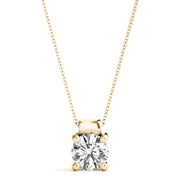 14K Yellow Gold 1 ct tw Solitaire Diamond Pendant