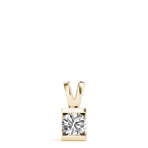 14K Yellow Gold 1 ct tw Solitaire Diamond Pendant