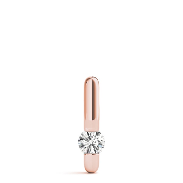 18K Rose Gold 1/2 ct tw Solitaire Diamond Pendant