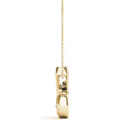 14K Yellow Gold 1/2 ct tw Solitaire Diamond Pendant