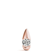 14K Rose Gold 1/2 ct tw Solitaire Diamond Pendant