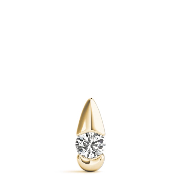 14K Yellow Gold 1/2 ct tw Solitaire Diamond Pendant