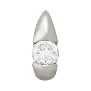 Platinum 1/2 ct tw Solitaire Diamond Pendant