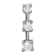 Three Stone Diamond Pendant