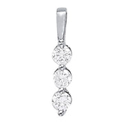 Three Stone Diamond Pendant