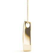 14K Yellow Gold 1/2 ct tw Three Stone Diamond Pendant