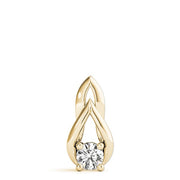 18K Yellow Gold 1/3 ct tw Solitaire Diamond Pendant