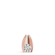 18K Rose Gold 1/3 ct tw Solitaire Diamond Pendant
