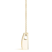 18K Yellow Gold 1/3 ct tw Solitaire Diamond Pendant