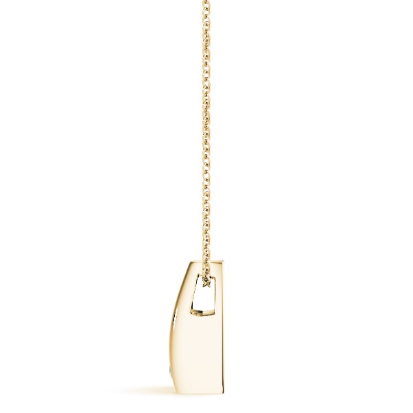 18K Yellow Gold 1/3 ct tw Solitaire Diamond Pendant