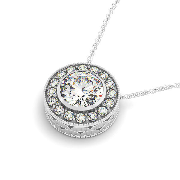 Halo Diamond Pendant