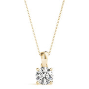 14K Yellow Gold 1 ct tw Solitaire Diamond Pendant