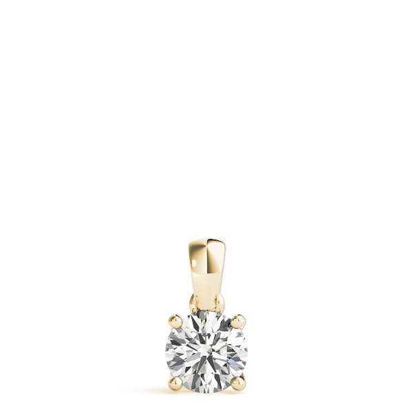 14K Yellow Gold 1 ct tw Solitaire Diamond Pendant