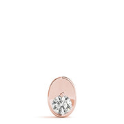 18K Rose Gold 1/2 ct tw Solitaire Diamond Pendant