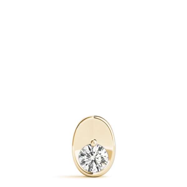 18K Yellow Gold 1/2 ct tw Solitaire Diamond Pendant