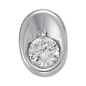 Platinum 1/2 ct tw Solitaire Diamond Pendant