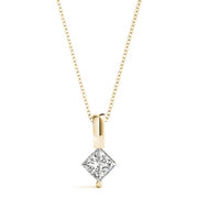 18K Yellow Gold 1/20 ct tw Solitaire Diamond Pendant