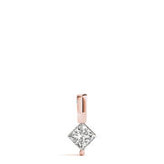 14K Rose Gold 1/20 ct tw Solitaire Diamond Pendant