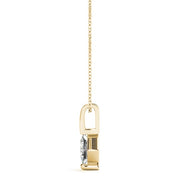 14K Yellow Gold 1/20 ct tw Solitaire Diamond Pendant