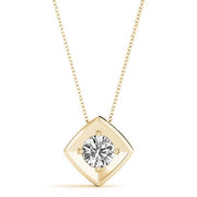14K Yellow Gold 1 ct tw Solitaire Diamond Pendant