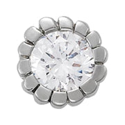 14K White Gold 1 ct tw Solitaire Diamond Pendant