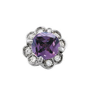 14K White Gold 1 1/8 ct tw Halo Diamond Pendant