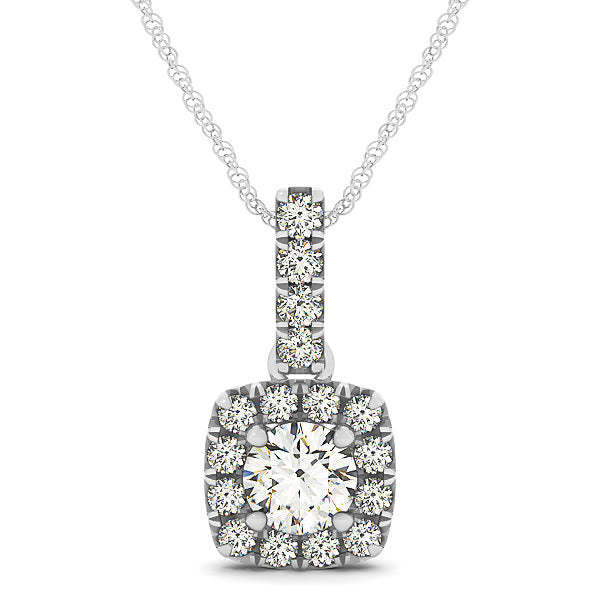 Halo Diamond Pendant