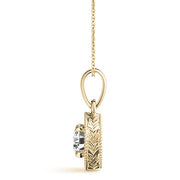 18K Yellow Gold 1 ct tw Solitaire Diamond Pendant