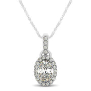 Halo Diamond Pendant