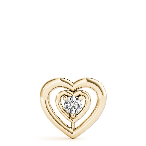 14K Yellow Gold 1/2 ct tw Solitaire Diamond Pendant