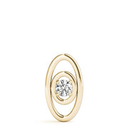 18K Yellow Gold 1/10 ct tw Solitaire Diamond Pendant