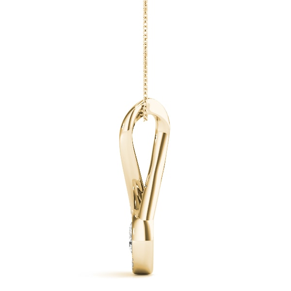 14K Yellow Gold 5/8 ct tw Solitaire Diamond Pendant