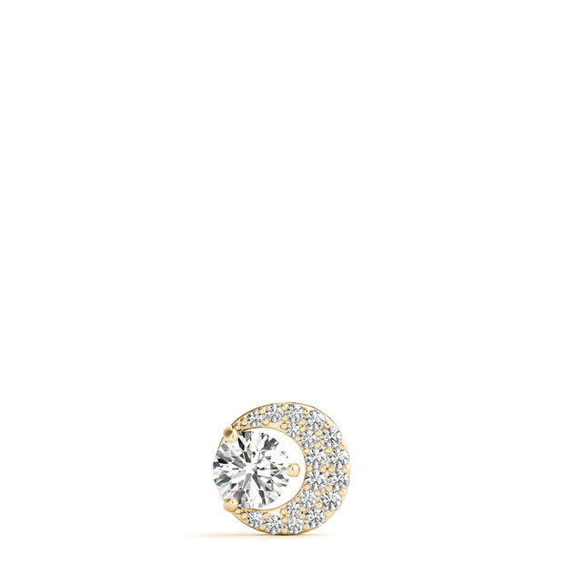 18K Yellow Gold 1/3 ct tw Solitaire Diamond Pendant