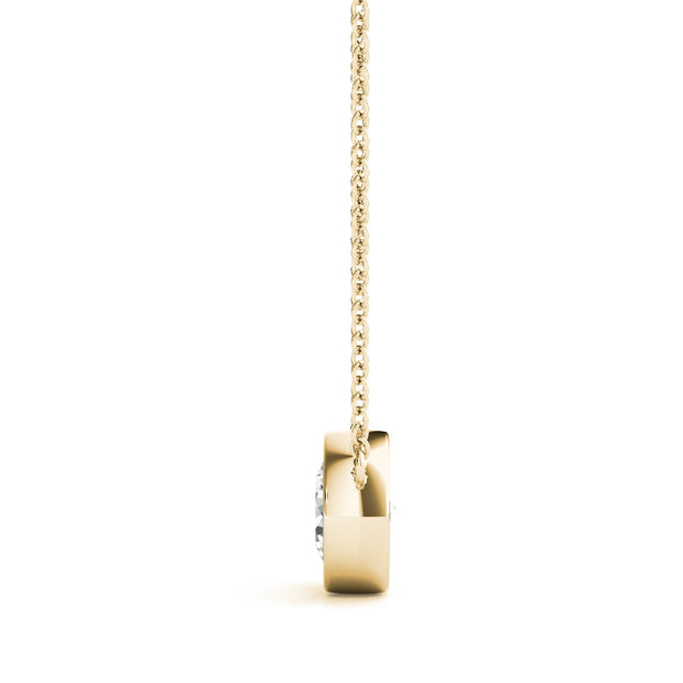 14K Yellow Gold 1 ct tw Solitaire Diamond Pendant