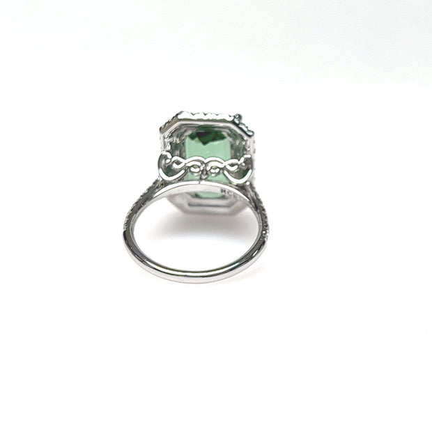 Green Tourmaline & Diamond Ring - A Signature Collection
