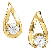 Platinum 1/4 ct tw All Studs & Stud Mounts Diamond Earring