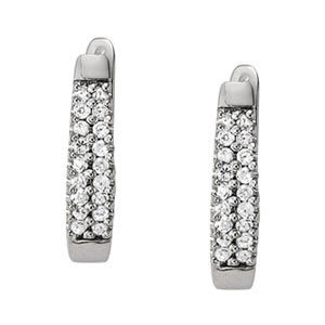J-Hoops Diamond Earring