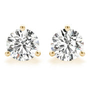 18K Yellow Gold 1/2 ct tw All Studs & Stud Mounts Diamond Earring