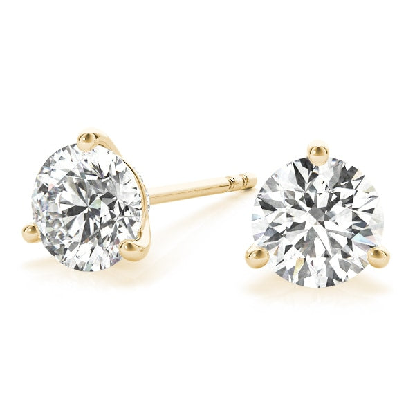 14K Yellow Gold 1/2 ct tw All Studs & Stud Mounts Diamond Earring